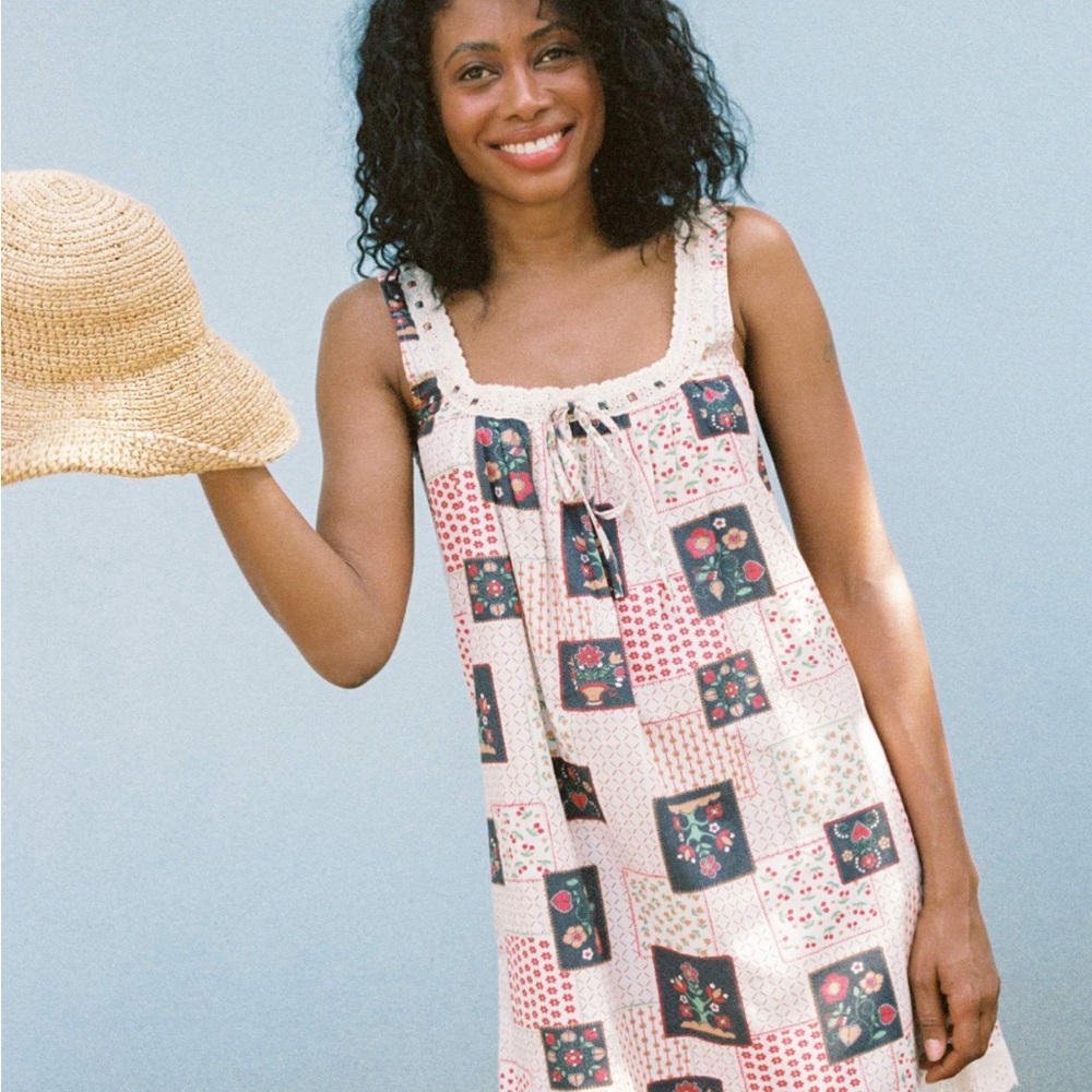 Christy Dawn Sylvie Dress Garden Patchwork - Picture 2 of 9